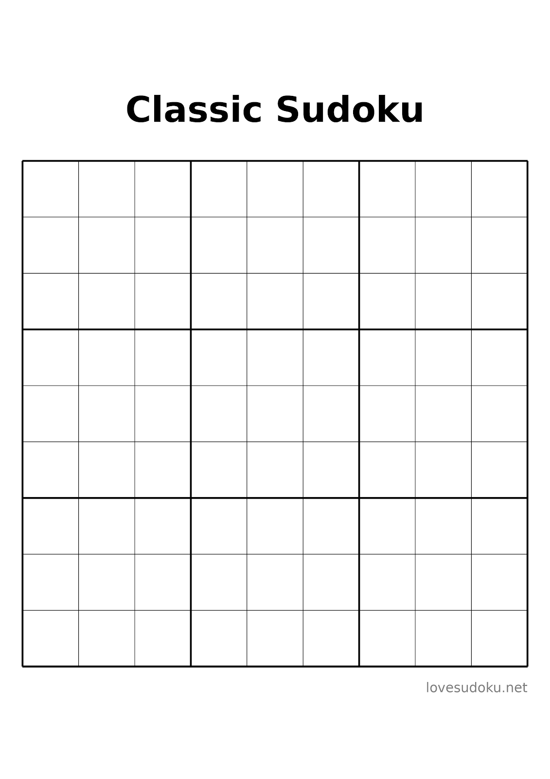 free sudoku printable puzzles